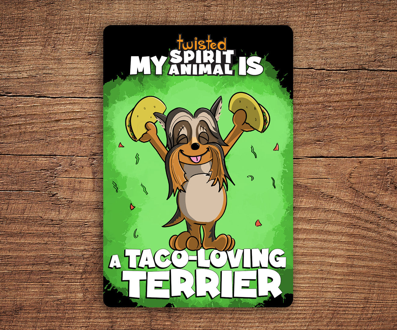 Taco-Loving Terrier sticker pack DangerBearIndustries