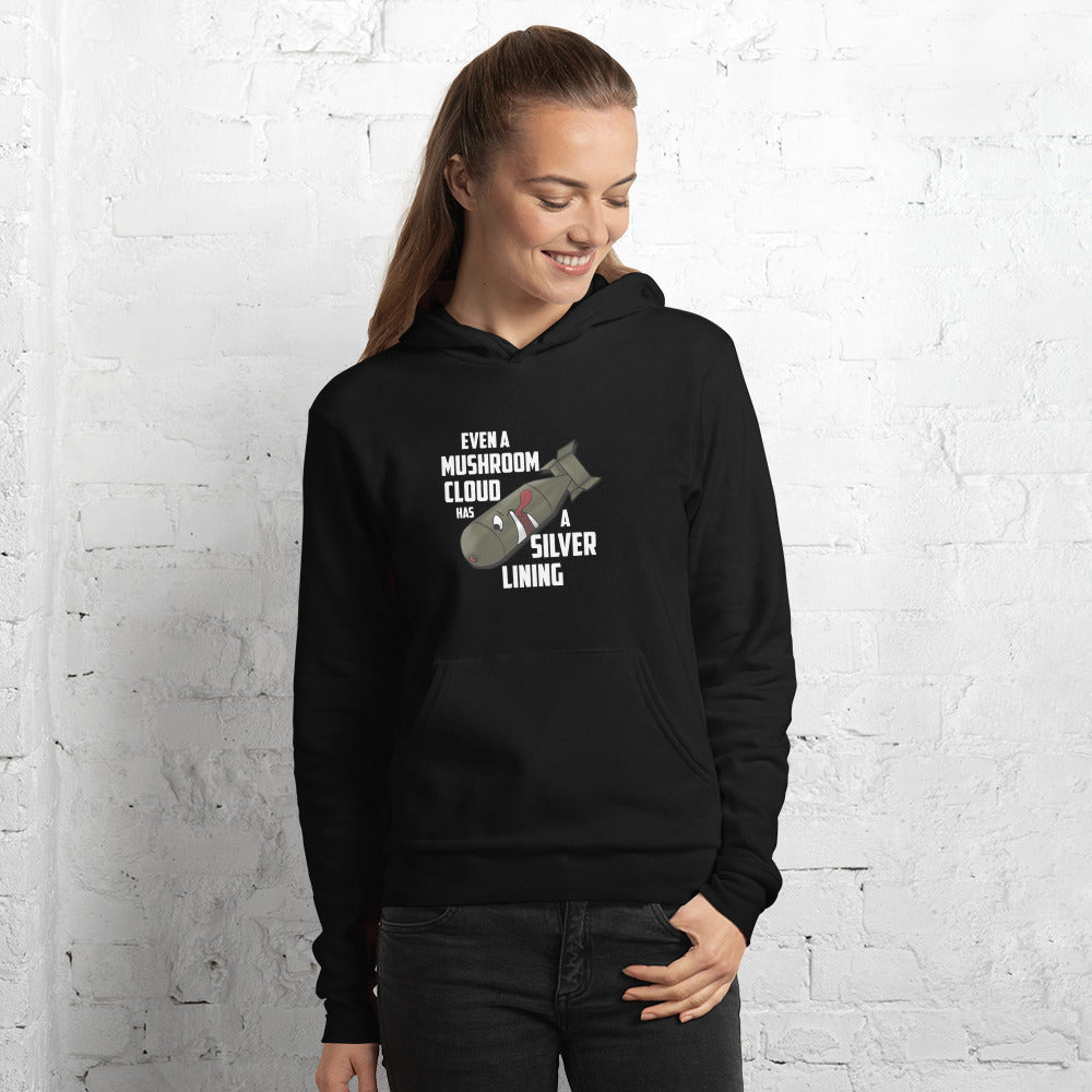 Even a Mushroom Cloud Has a Silver Lining Unisex hoodie - Benjamin Wallace Books
