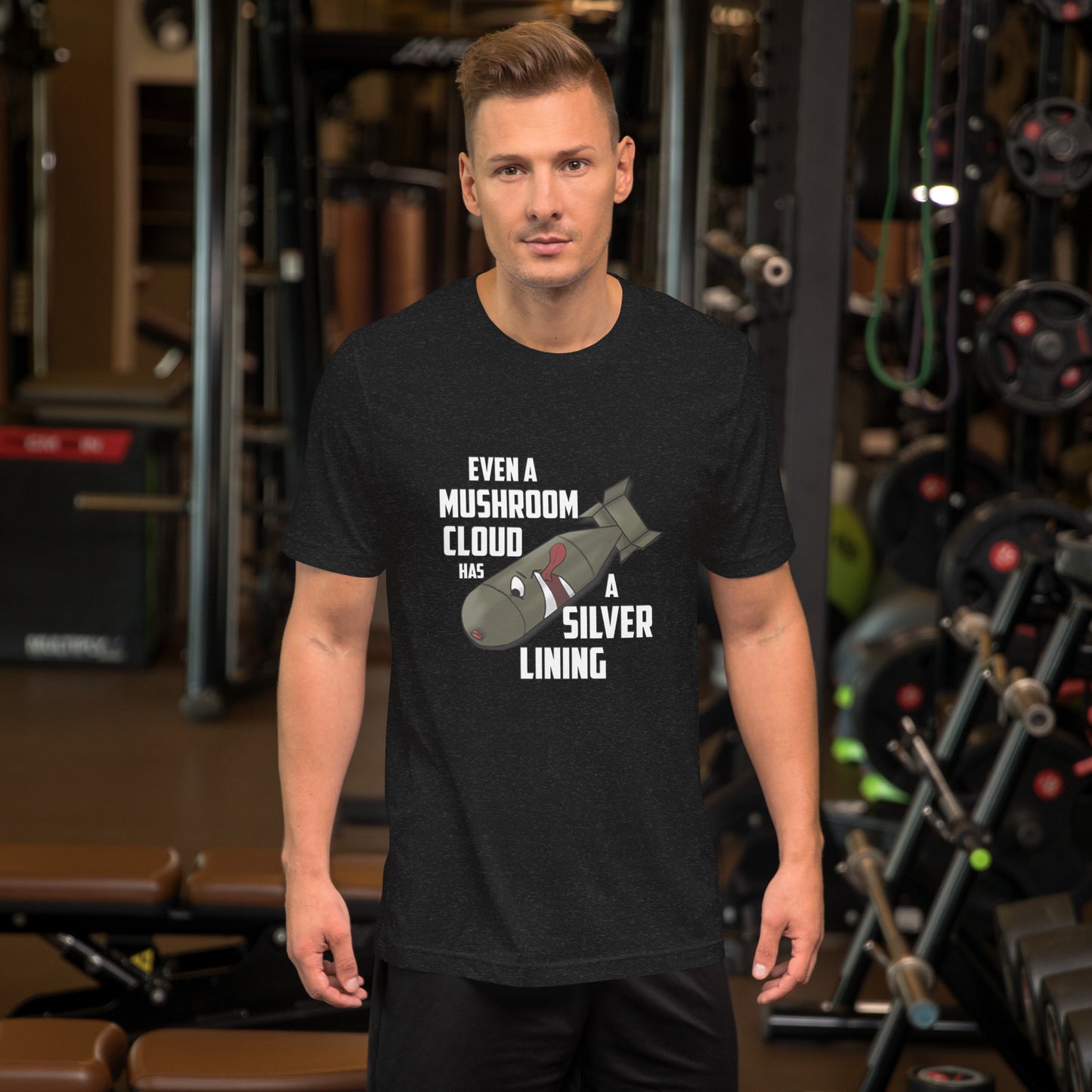 Even a Mushroom Cloud Has a Silver Lining Unisex t-shirt - Benjamin Wallace Books