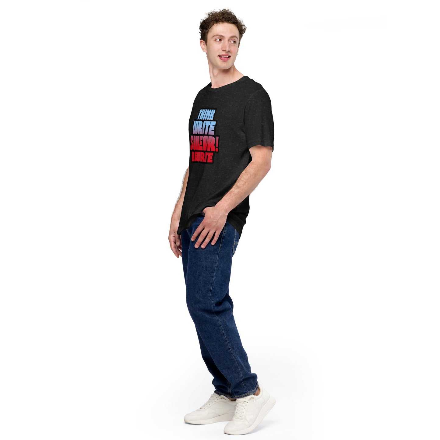 Think Write Swear Rewrite Unisex t-shirt - Benjamin Wallace Books