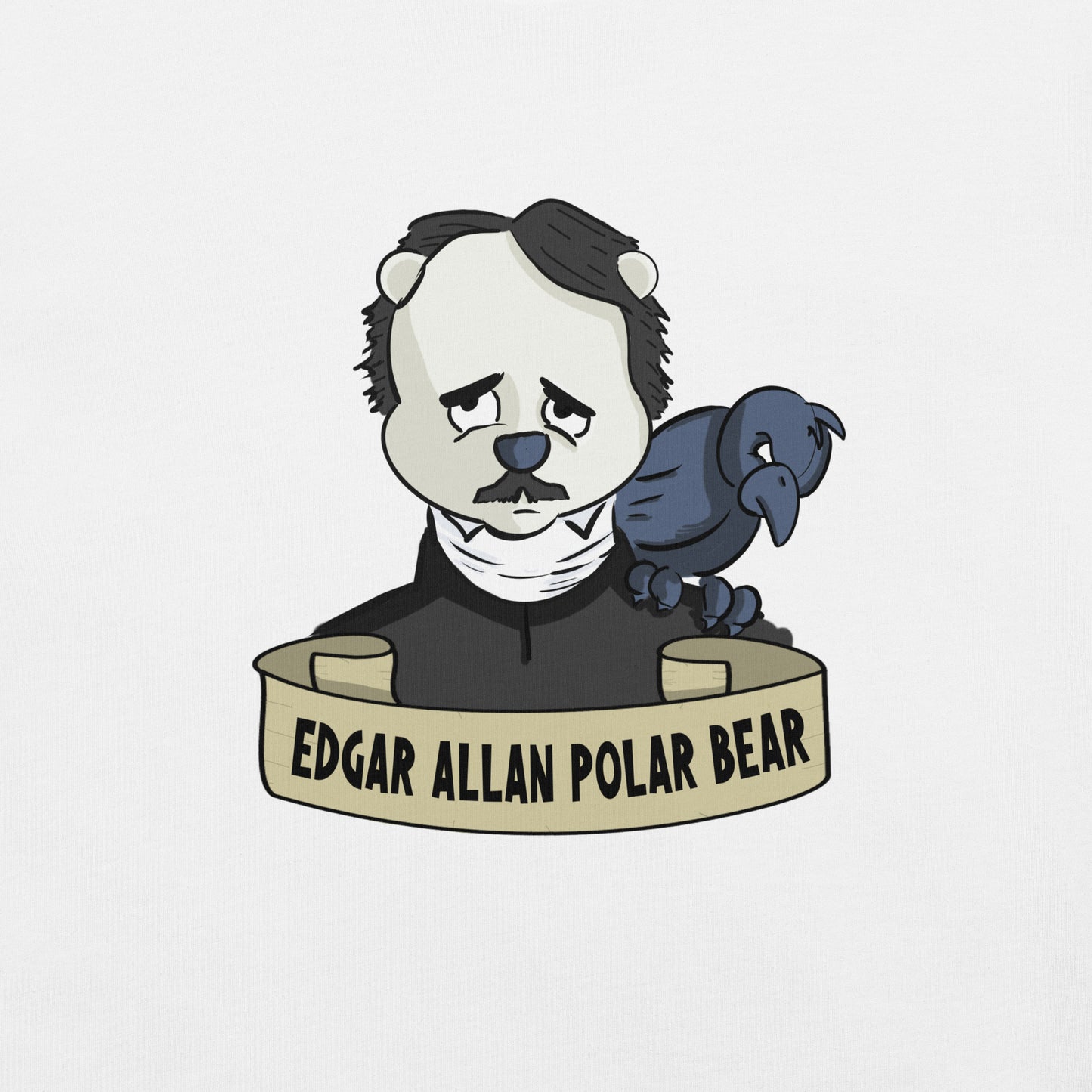 Edgar Allan Polar Bear Unisex t-shirt - Benjamin Wallace Books