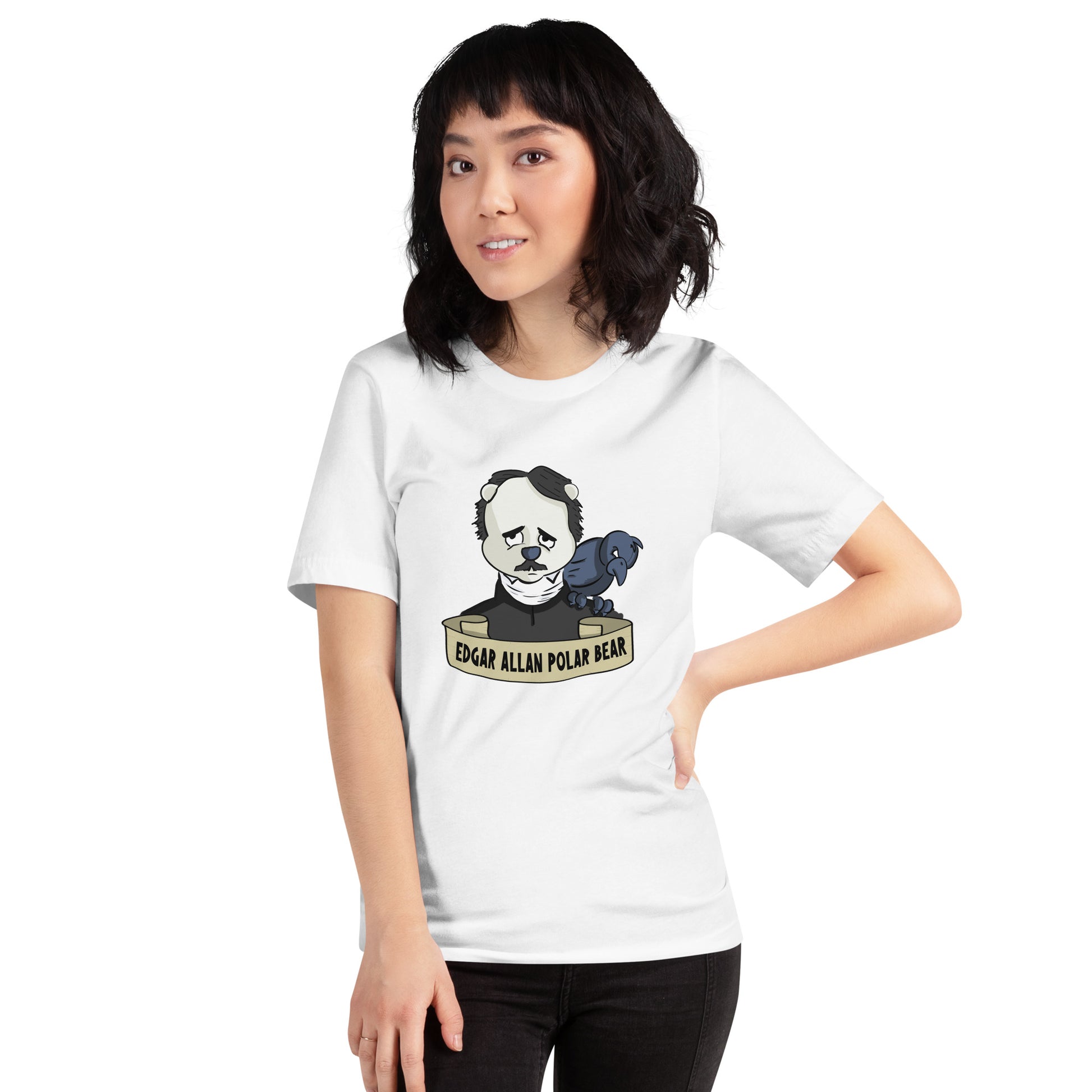 Edgar Allan Polar Bear Unisex t-shirt - Benjamin Wallace Books
