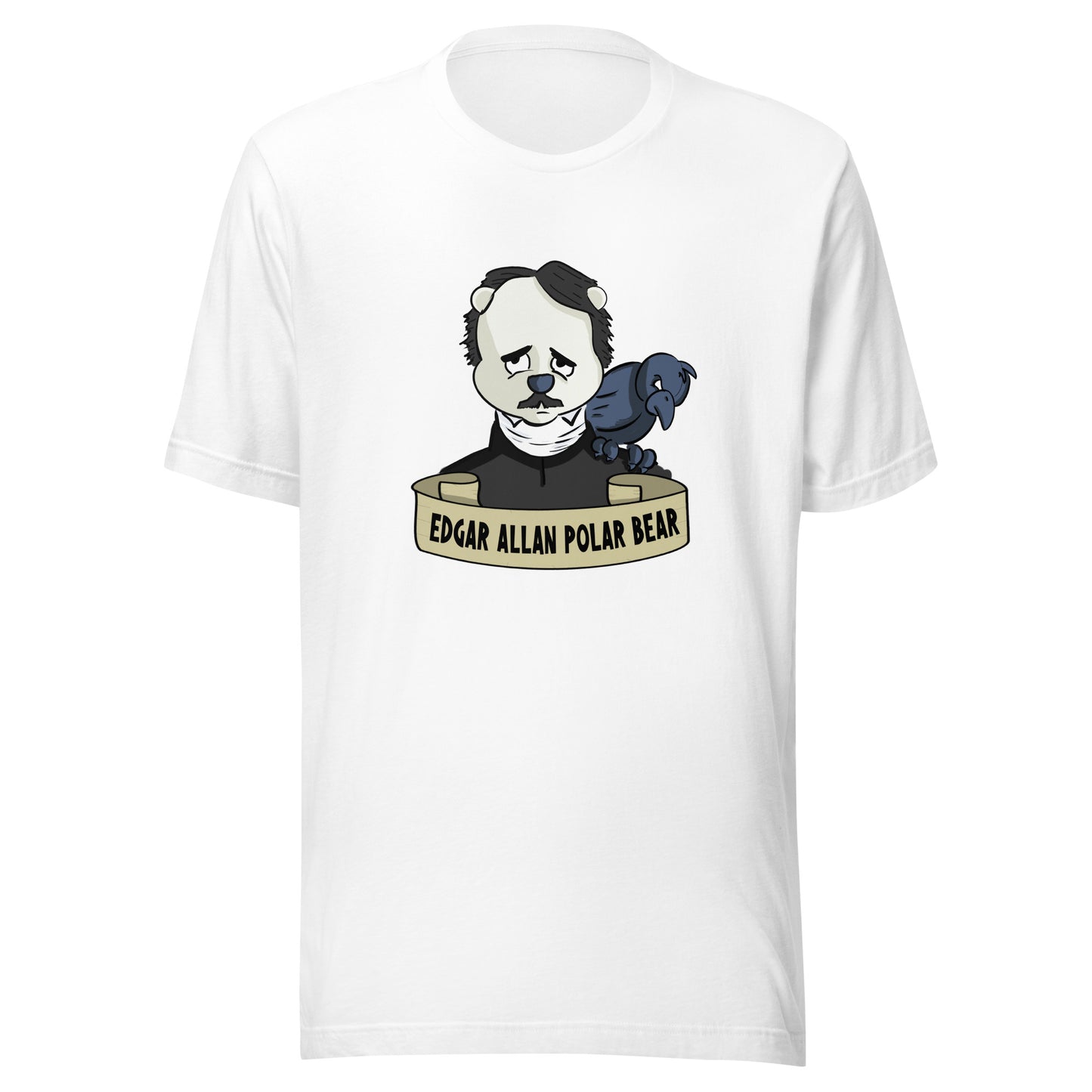 Edgar Allan Polar Bear Unisex t-shirt - Benjamin Wallace Books