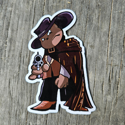 Bear with No Name sticker - Benjamin Wallace Books