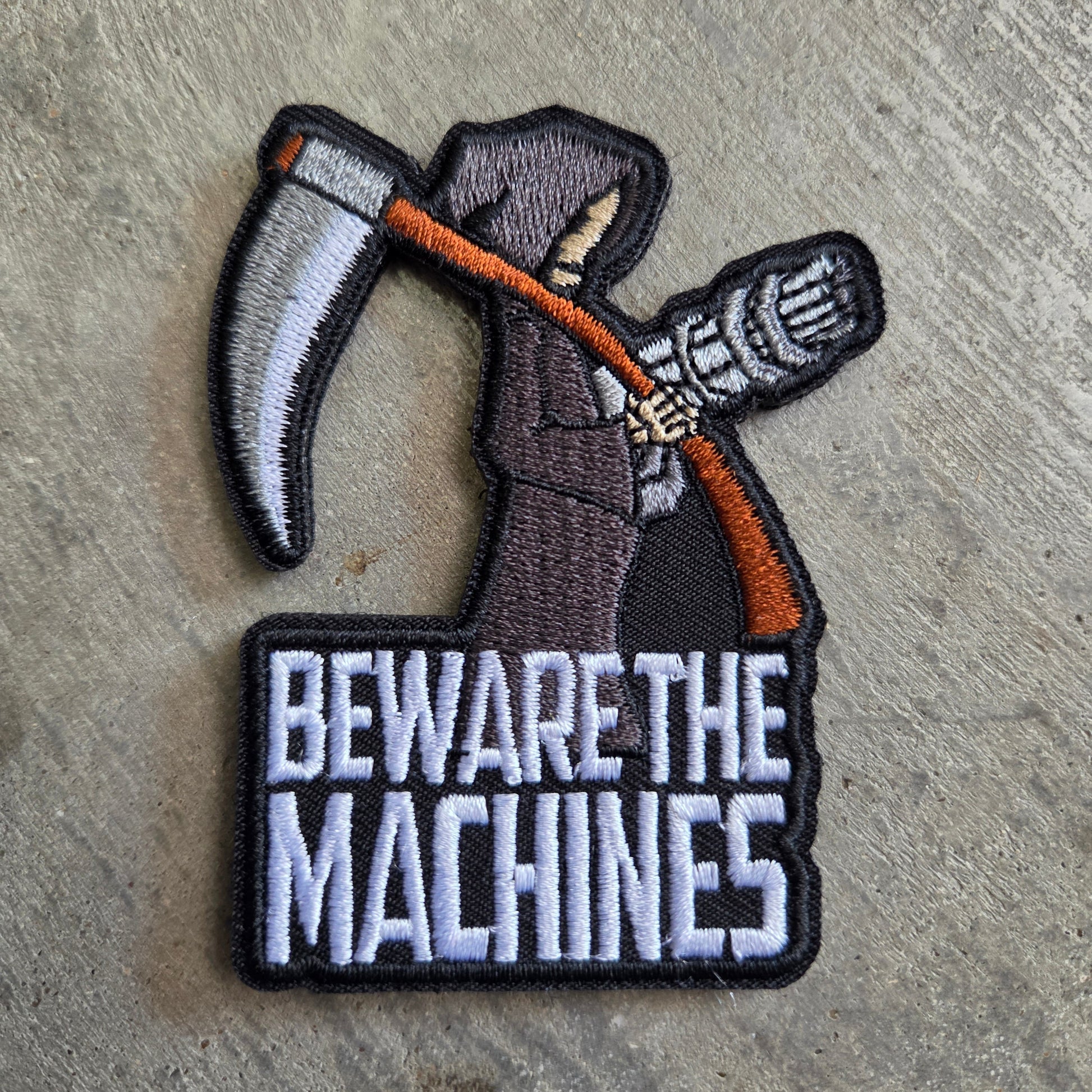 Beware the Machines Morale Patch (Embroidered) - Benjamin Wallace Books
