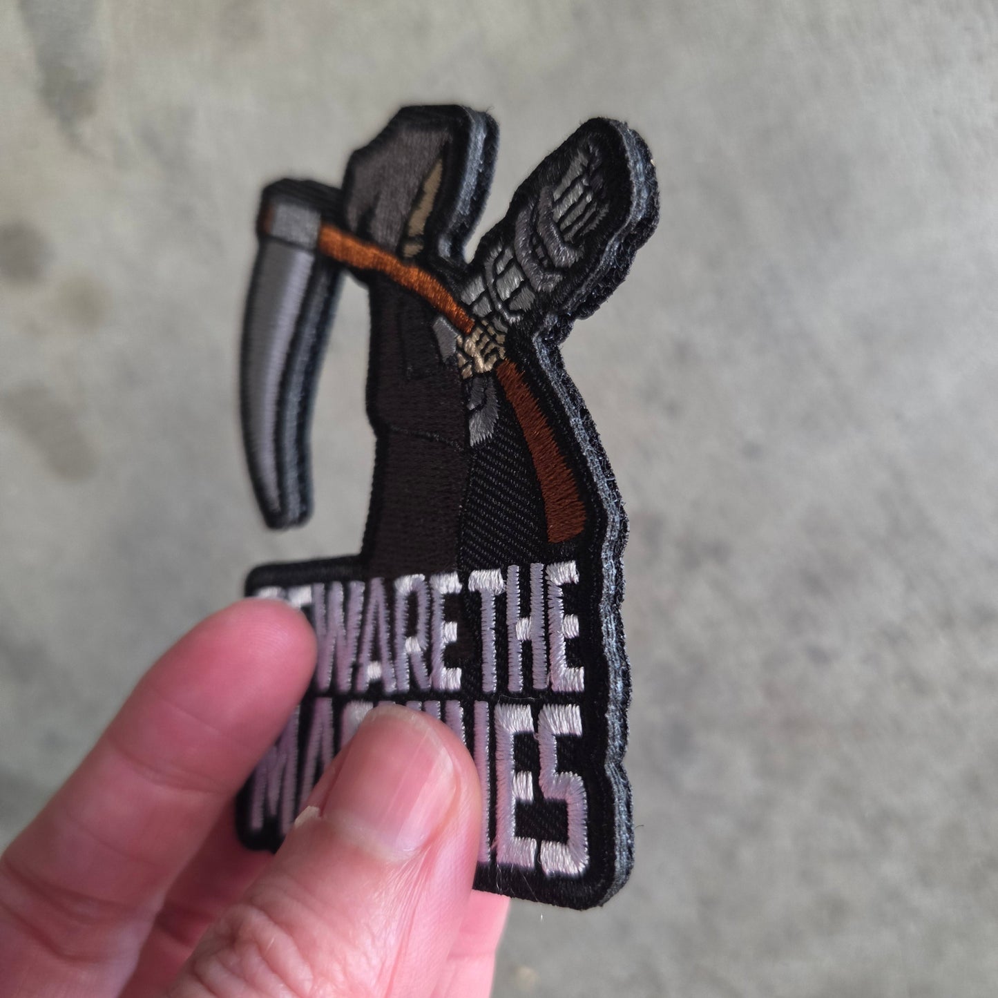 Beware the Machines Morale Patch (Embroidered) - Benjamin Wallace Books