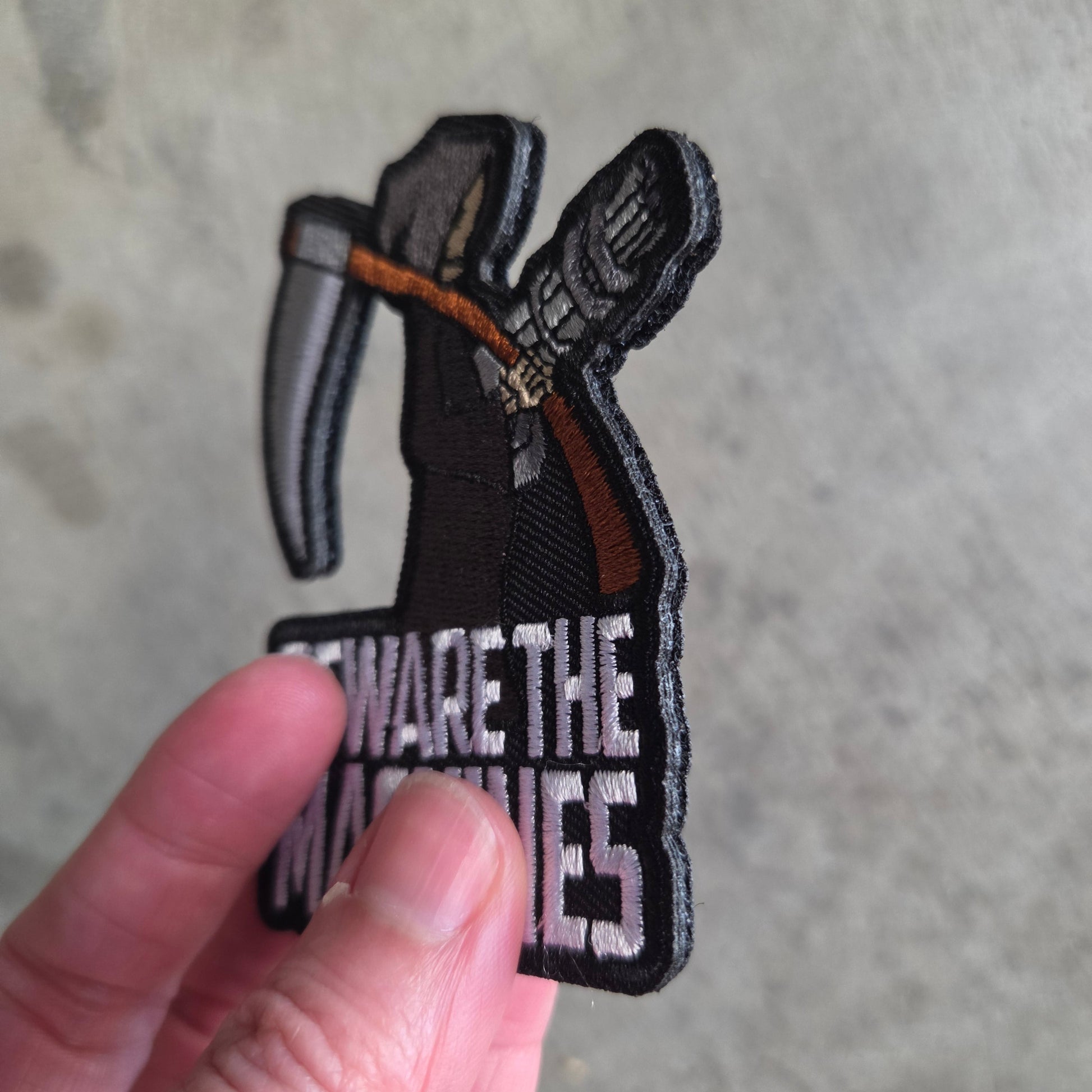 Beware the Machines Morale Patch (Embroidered) - Benjamin Wallace Books