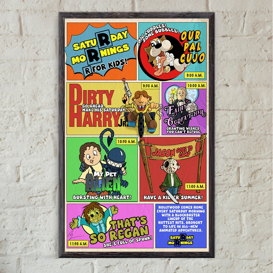Saturday Mornings R for Kids 11x17 Print