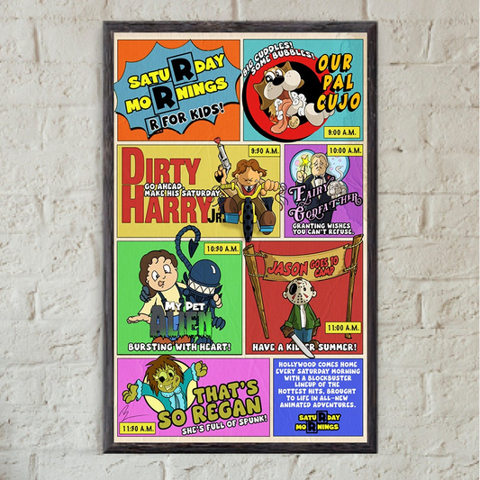Saturday Mornings R for Kids 11x17 Print