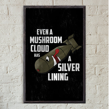Even a Mushroom Cloud Has a Silver Lining 11x17 Print - Benjamin Wallace Books