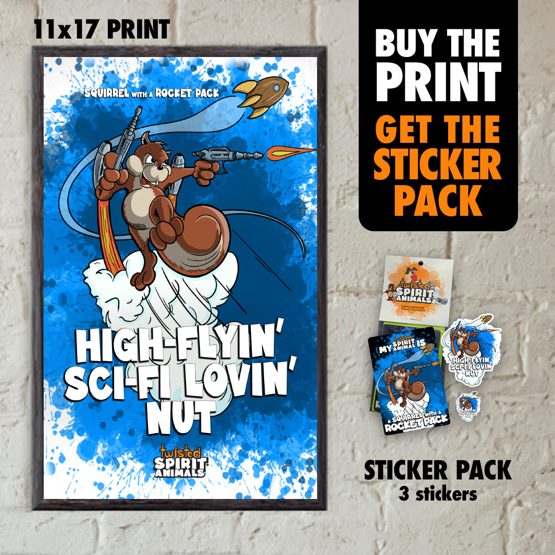 Squirrel with a Rocket Pack Bundle