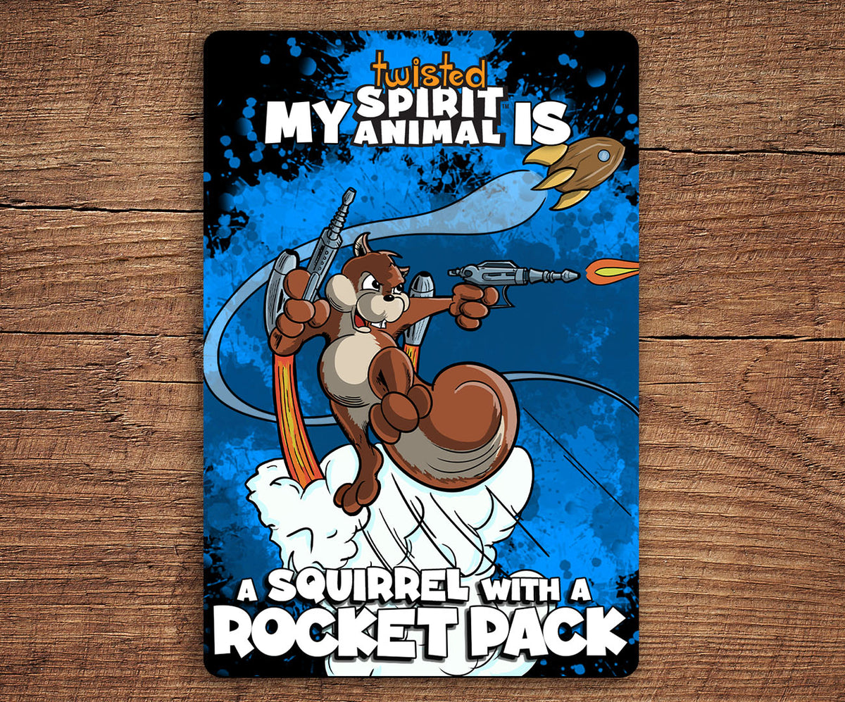 Squirrel with a Rocket Pack sticker pack