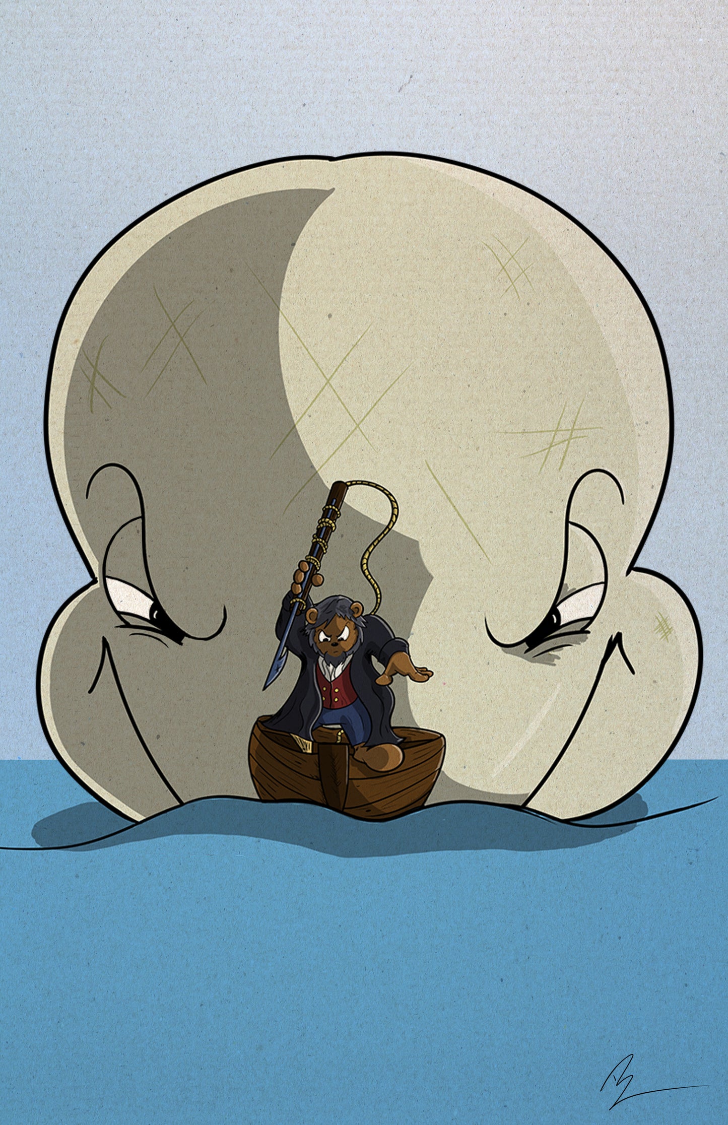 Bear She Blows 11x17 Print - Benjamin Wallace Books