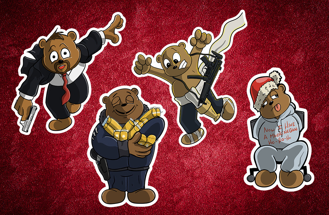 Bear Hard sticker pack