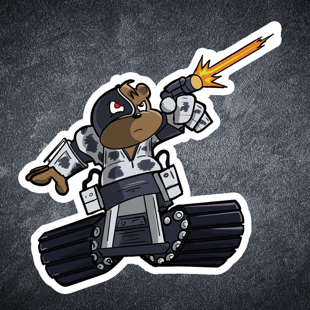 Beardroid sticker