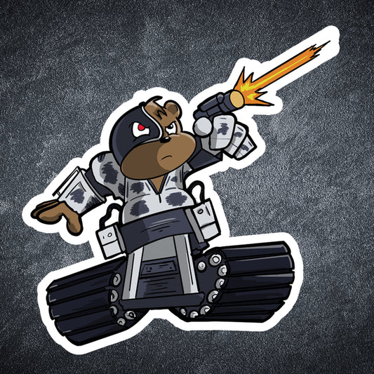 Beardroid sticker - Benjamin Wallace Books