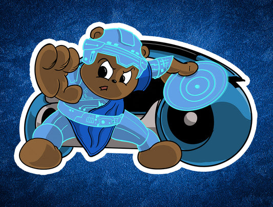 Flynn Bear sticker - Benjamin Wallace Books