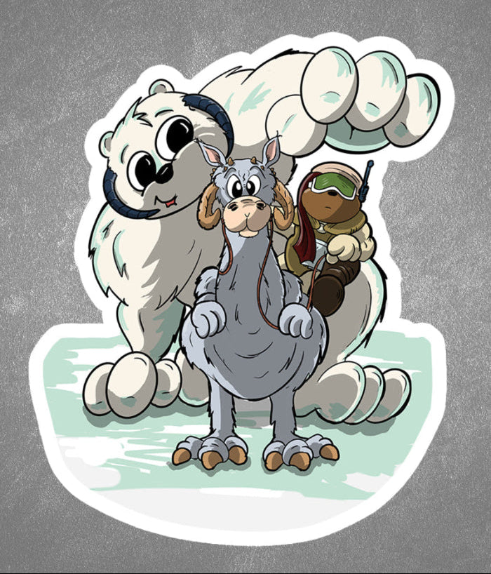 Luke Bearwalker sticker