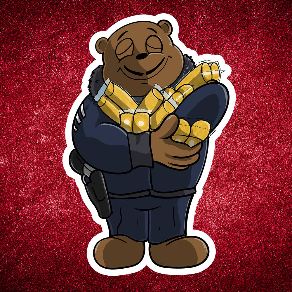 Bear Hard sticker pack