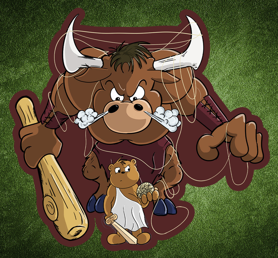 Bull vs Bear sticker - Benjamin Wallace Books