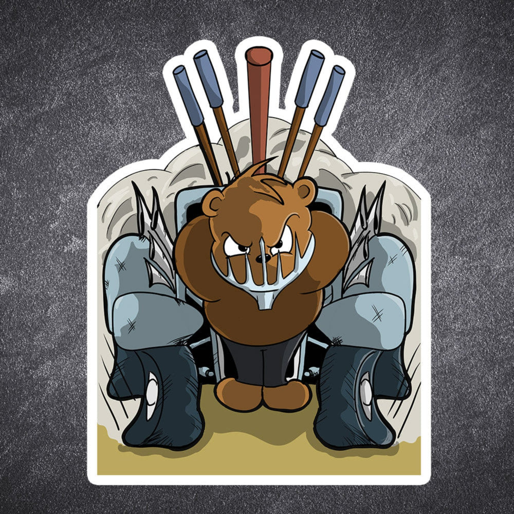 Furry Road sticker - Benjamin Wallace Books