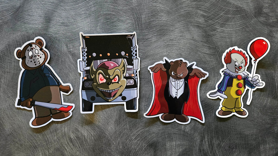 Horror sticker pack - Benjamin Wallace Books