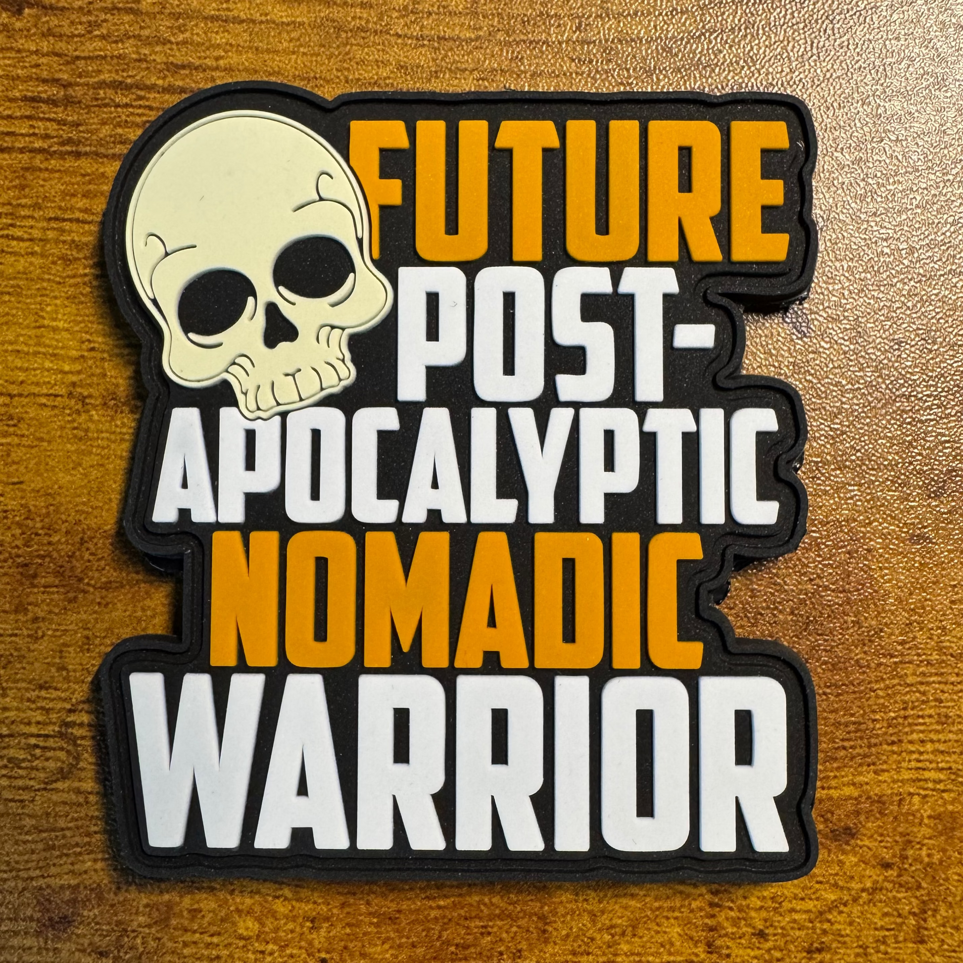 Future Post-Apocalyptic Nomadic Warrior Morale Patch (PVC) - Benjamin Wallace Books