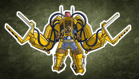 Loader bear sticker - Benjamin Wallace Books