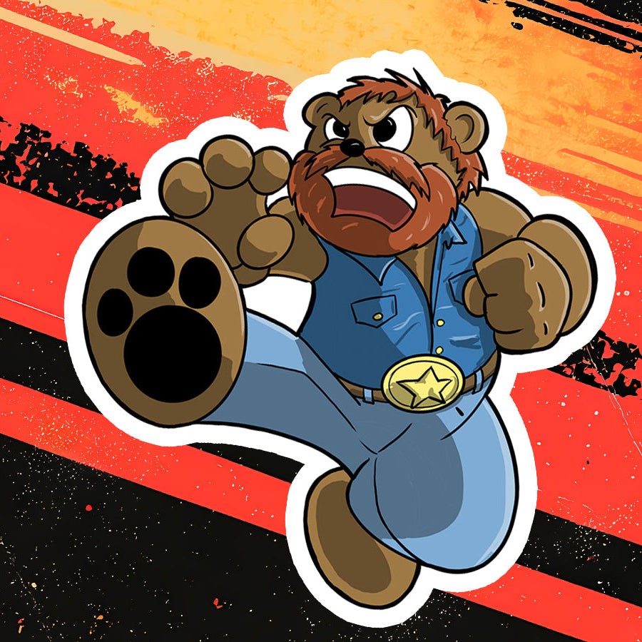 Lone Bear McQuade sticker - Benjamin Wallace Books