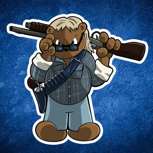 Nada Bear sticker - Benjamin Wallace Books