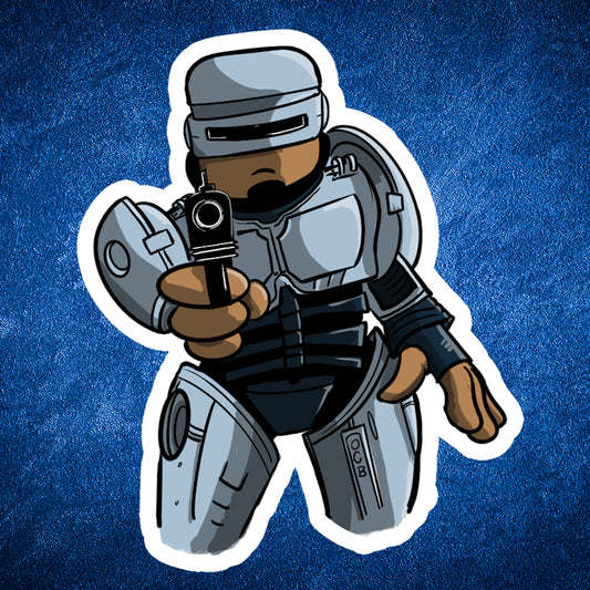 Robearcop sticker - Benjamin Wallace Books