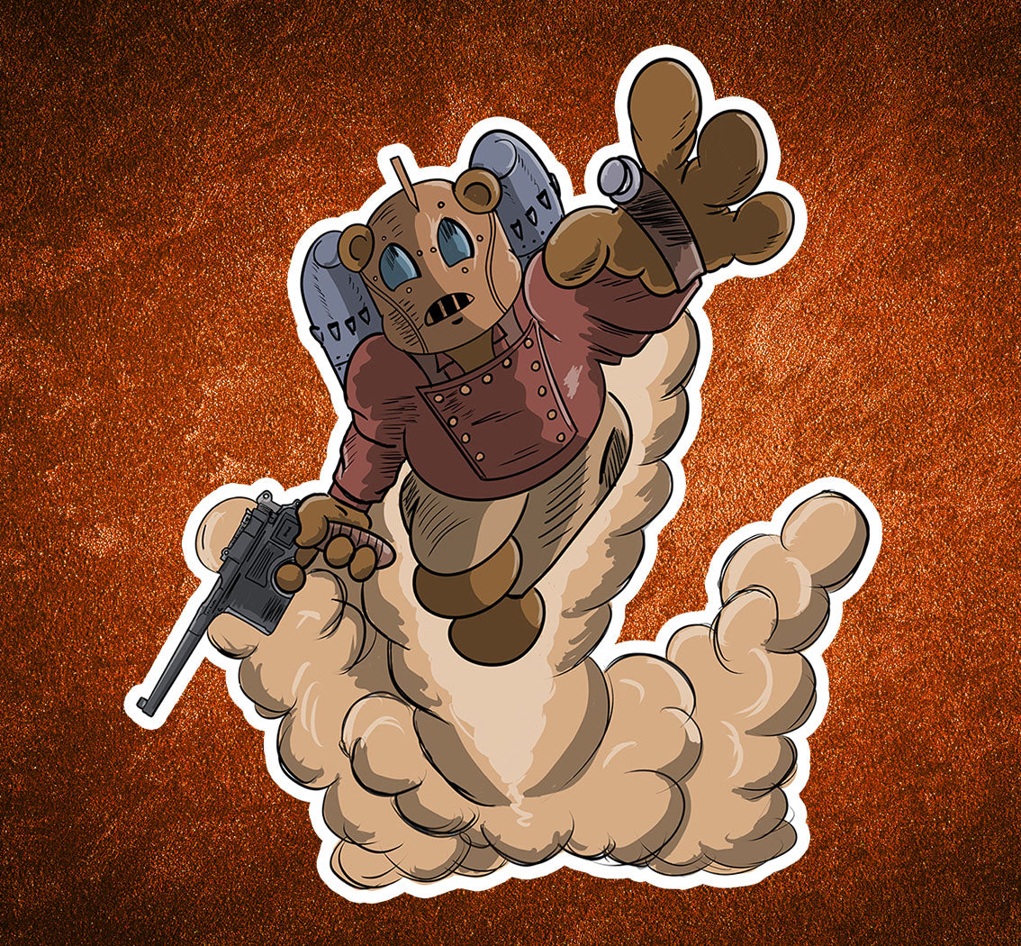 Rockebear sticker - Benjamin Wallace Books