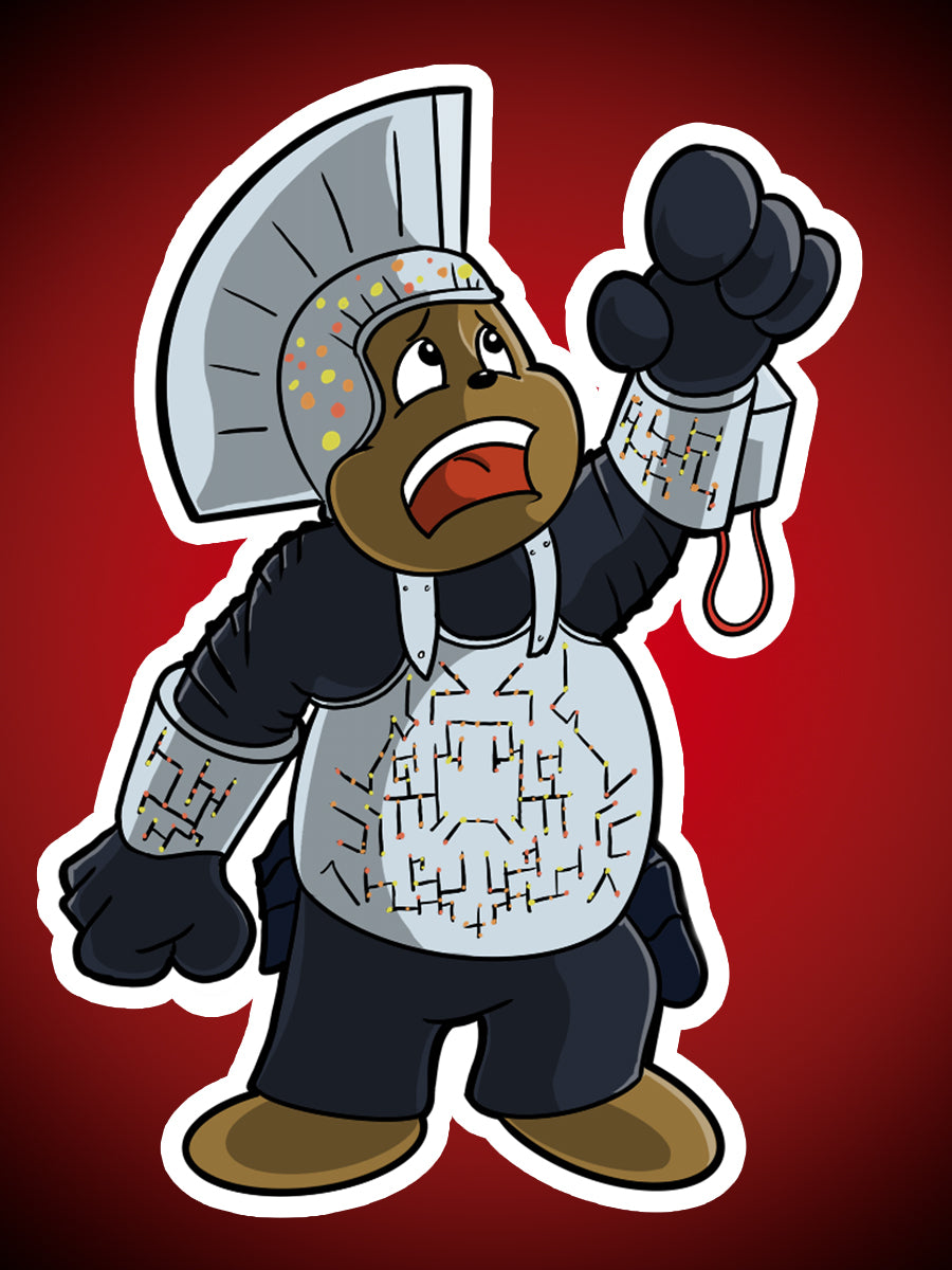 Running Bear Sticker Pack - Benjamin Wallace Books