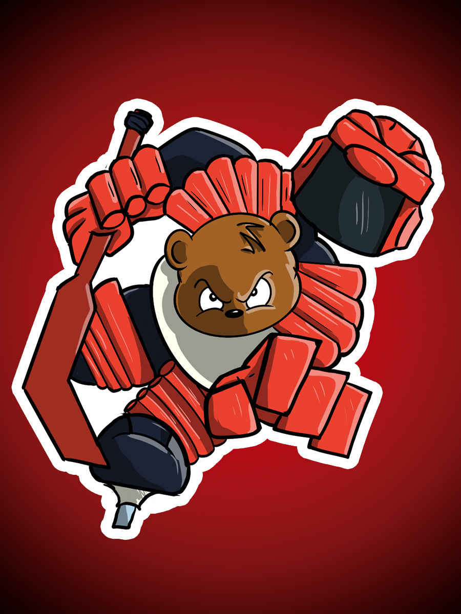 Running Bear Sticker Pack - Benjamin Wallace Books