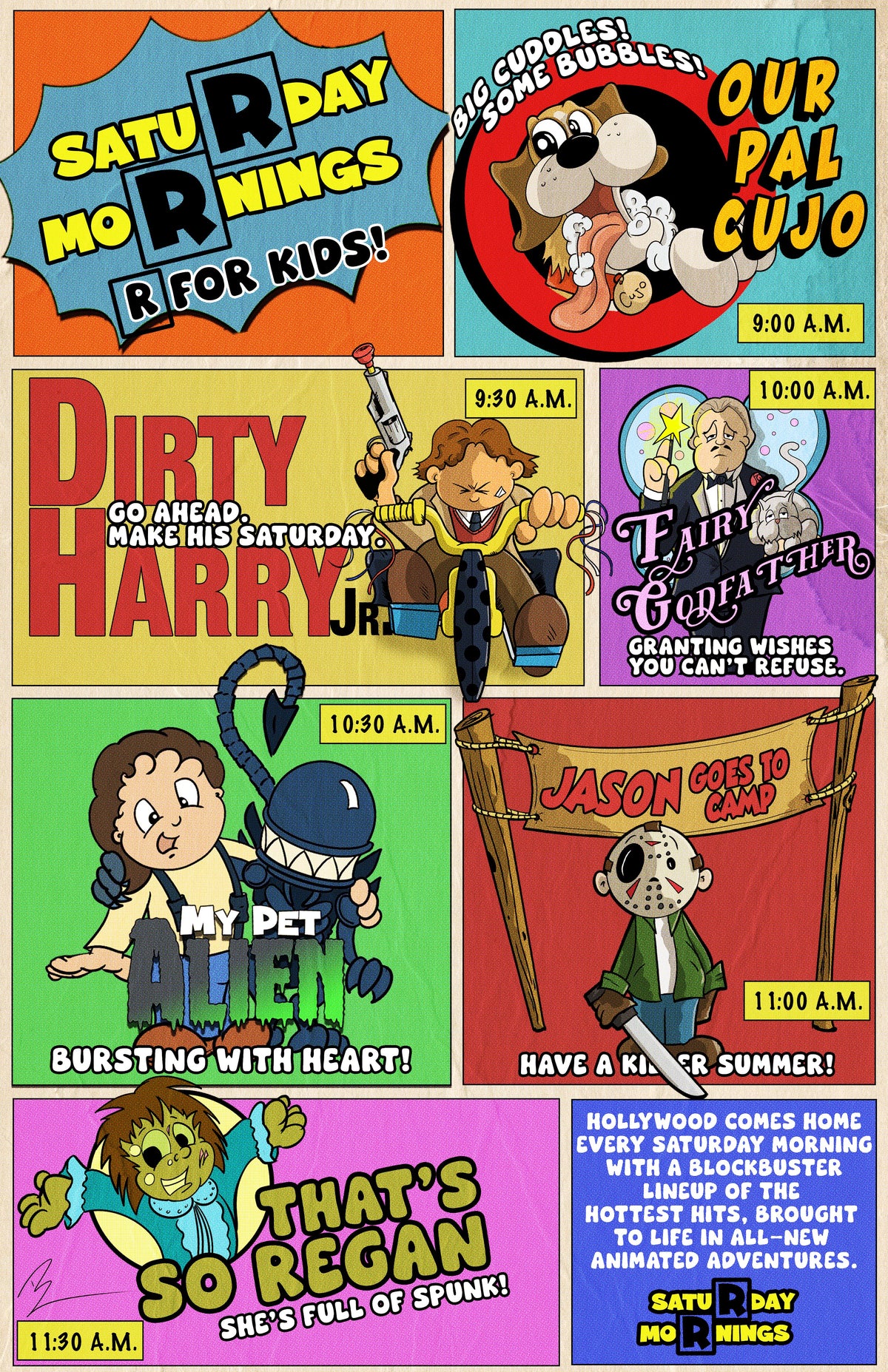 Saturday Mornings R for Kids 11x17 Print
