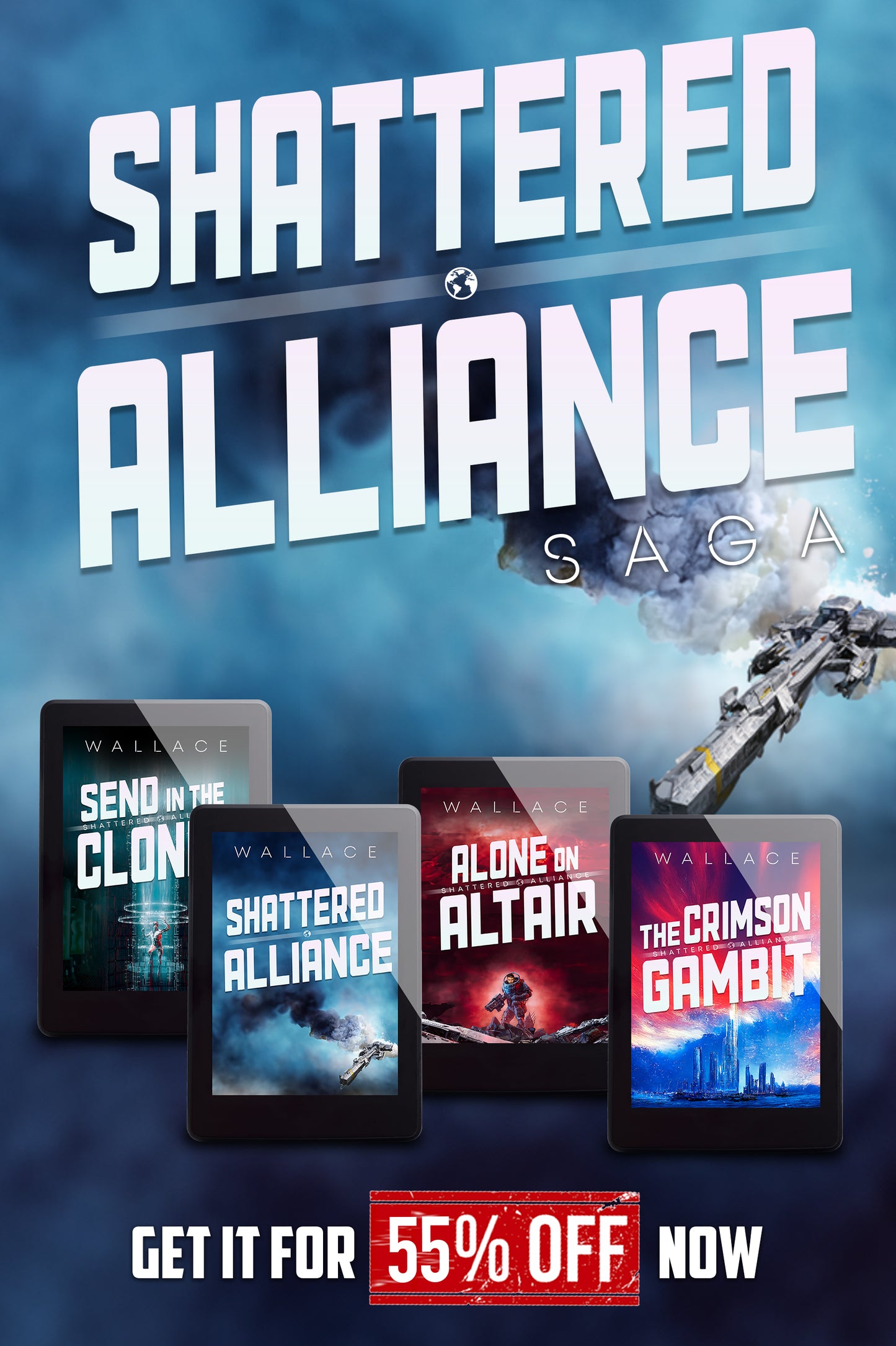 Shattered Alliance Saga - Books 1-4 (eBooks) - Benjamin Wallace Books