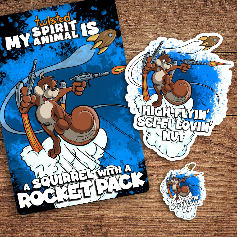 Squirrel with a Rocket Pack Bundle