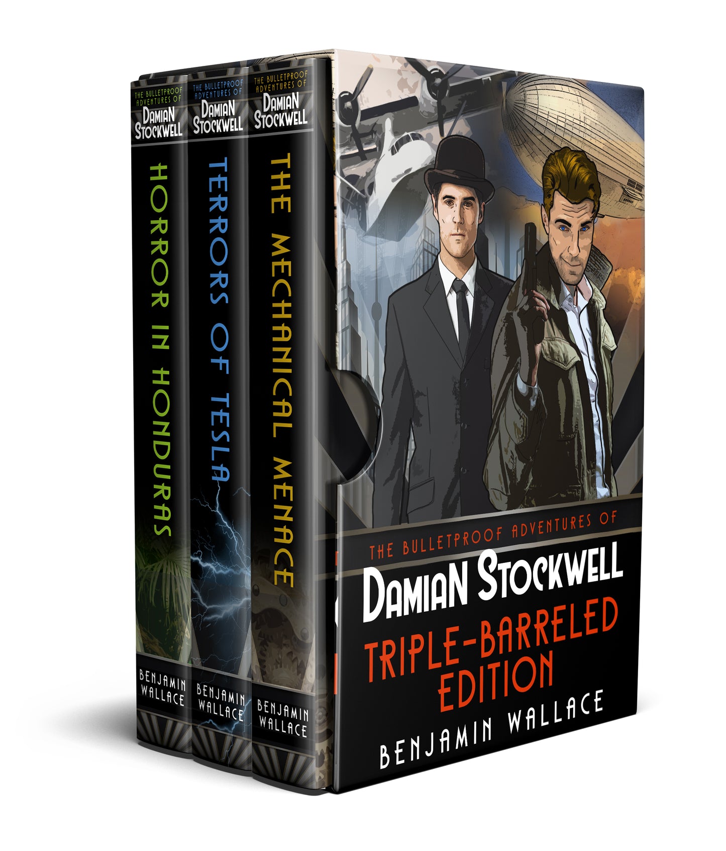 Triple-Barreled Edition - The Bulletproof Adventures of Damian Stockwell, Books 1-3 (Kindle and ePub)