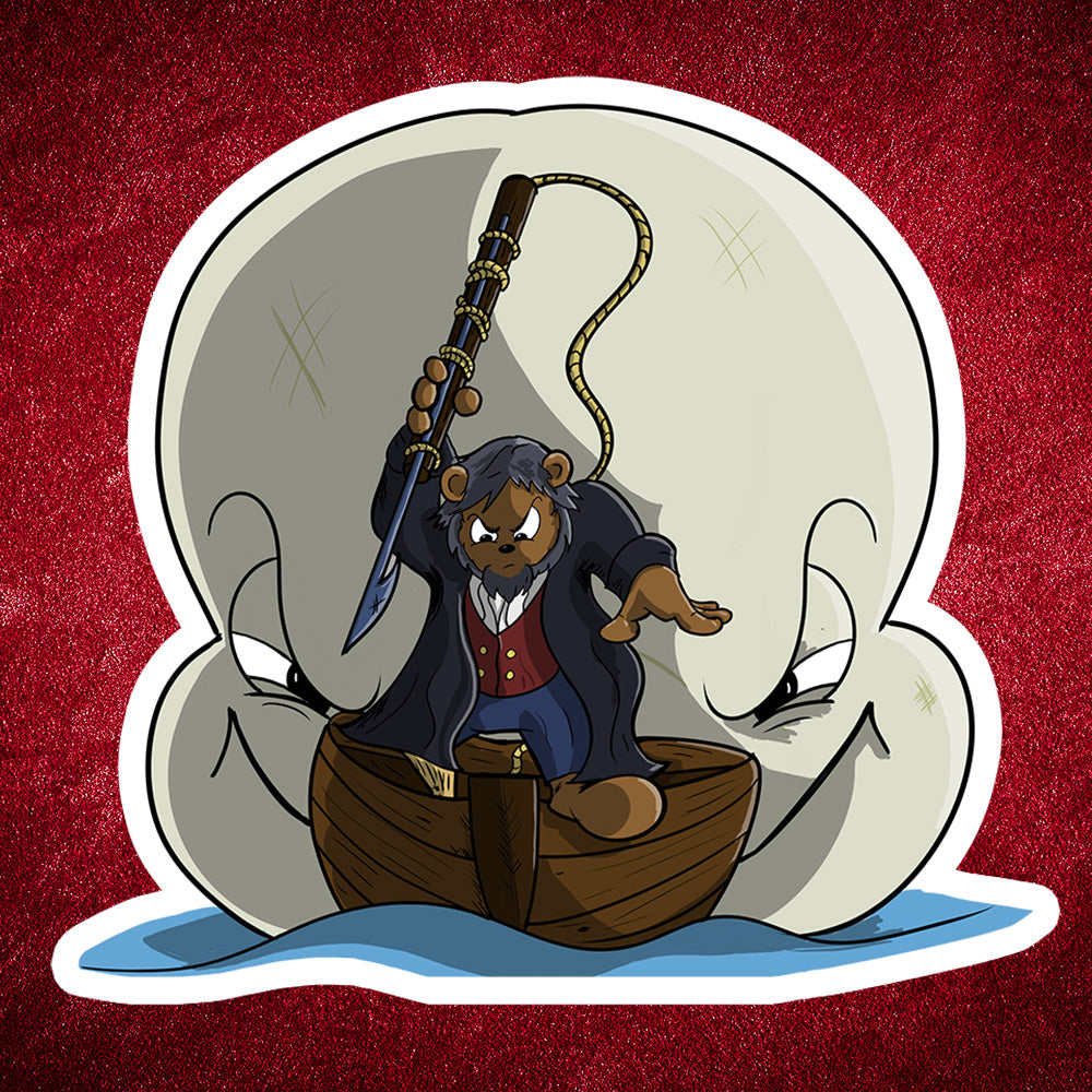 Bear She Blows sticker - Benjamin Wallace Books