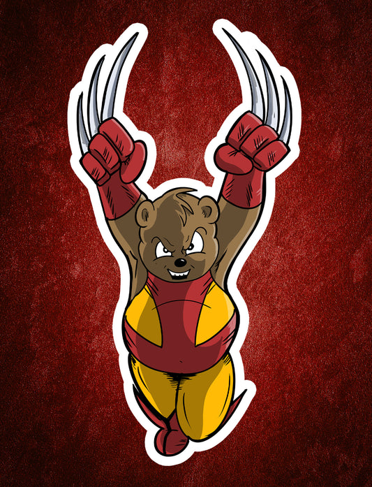 The Bearverine sticker