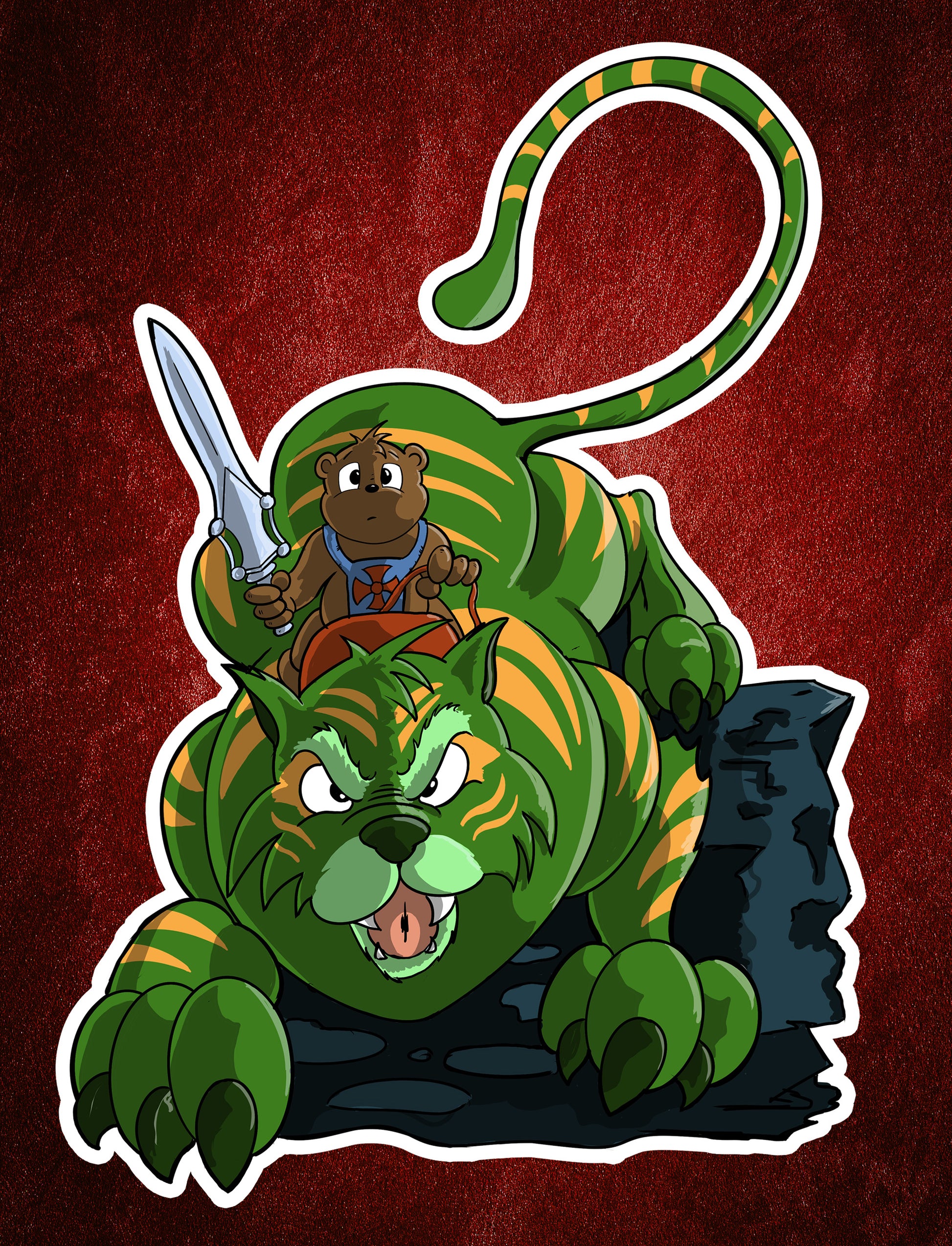 He-Bear sticker - Benjamin Wallace Books