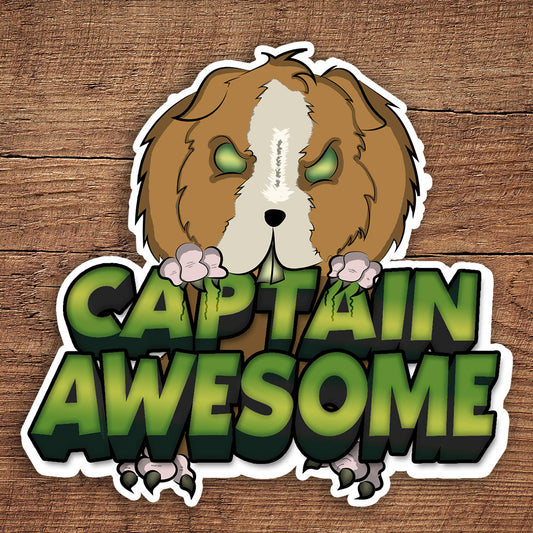 Captain Awesome sticker