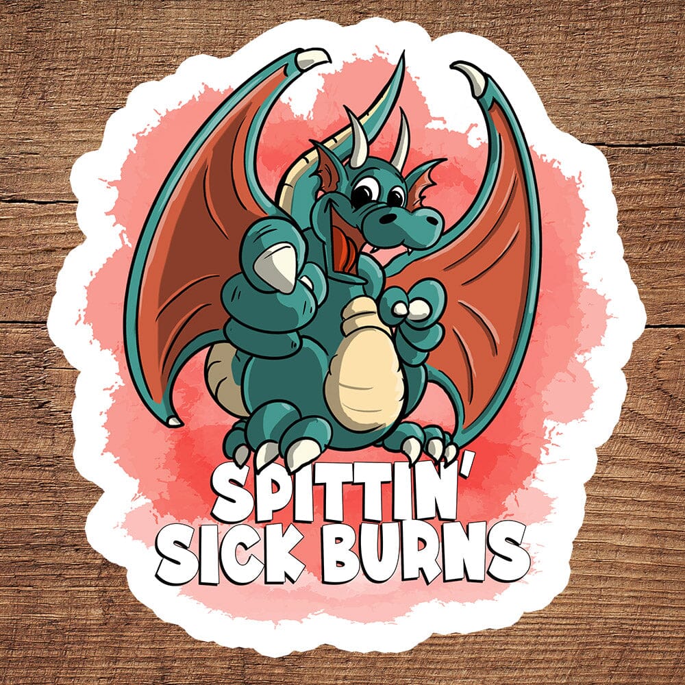 Dragon with a Flair for Sarcasm sticker pack DangerBearIndustries 