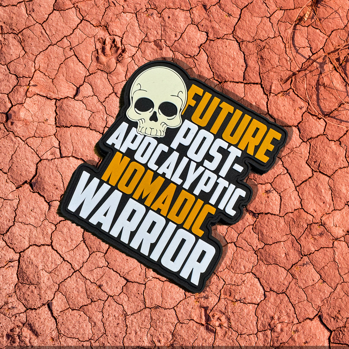 Future Post-Apocalyptic Nomadic Warrior Morale Patch (PVC) - Benjamin Wallace Books