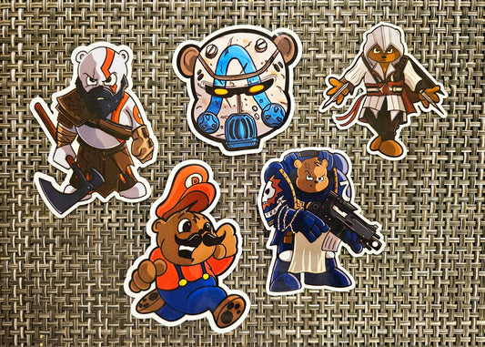 Gamebear sticker pack