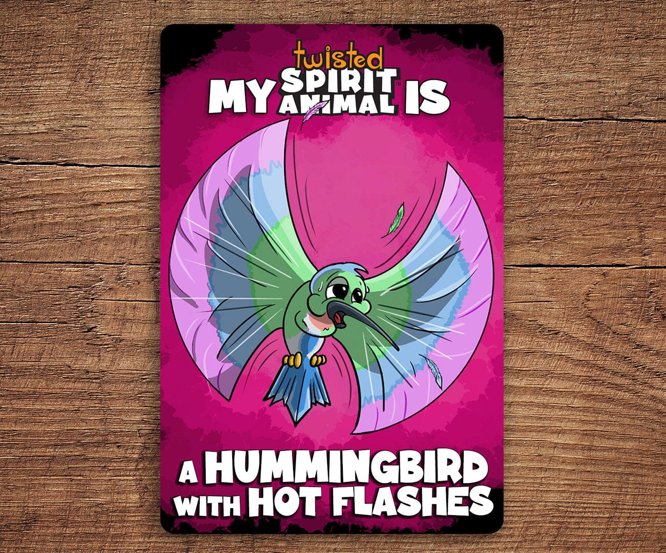 Hummingbird with Hot Flashes sticker pack DangerBearIndustries 