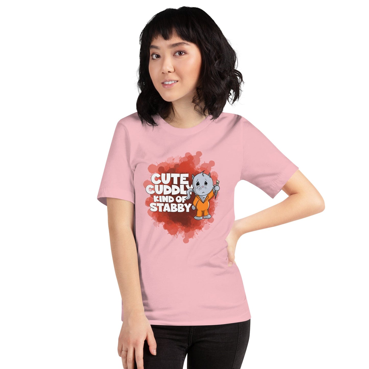 Kitten with a Prison Shank Short-Sleeve Unisex T-Shirt DangerBearIndustries 