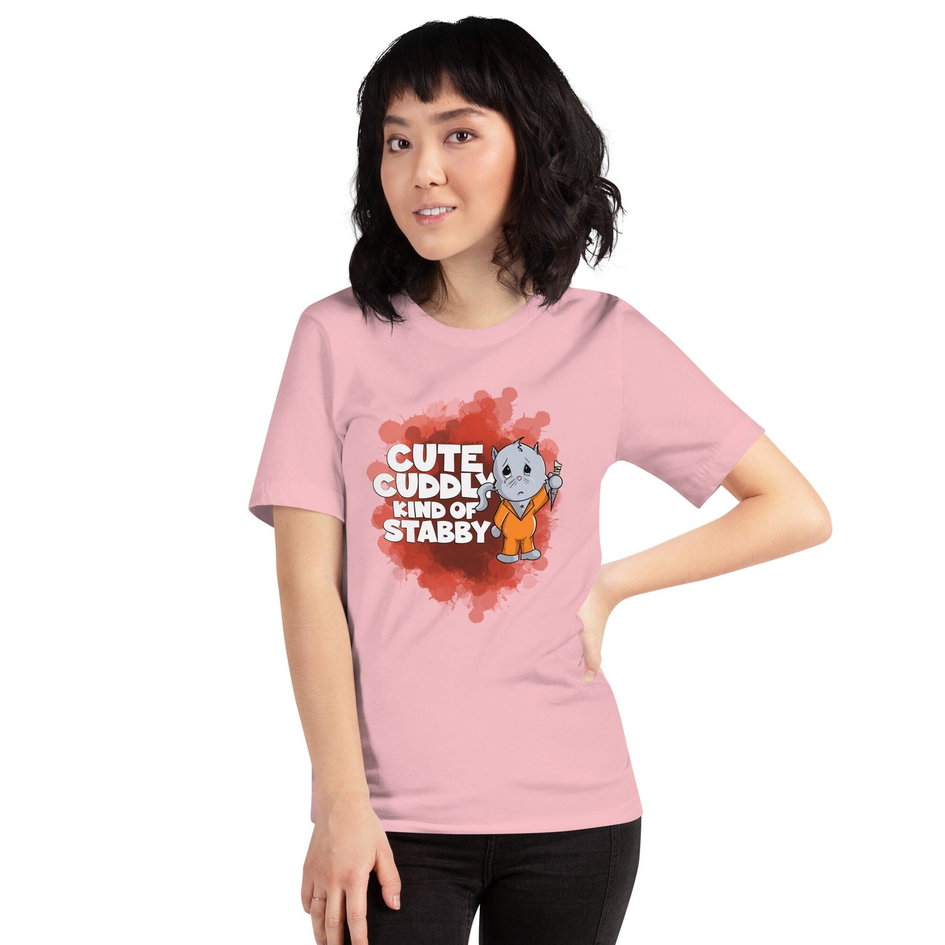 Kitten with a Prison Shank Short-Sleeve Unisex T-Shirt DangerBearIndustries 