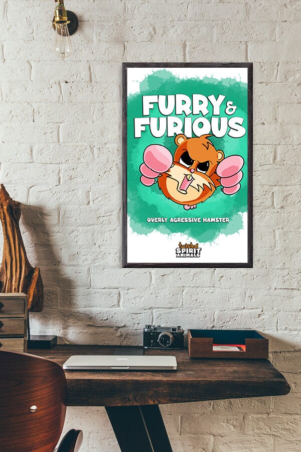 Overly Aggressive Hamster 11x17 Print DangerBearIndustries 