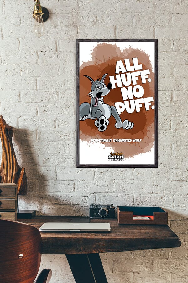 Perpetually Exhausted Wolf 11x17 Print DangerBearIndustries 